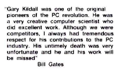 gates about kildall