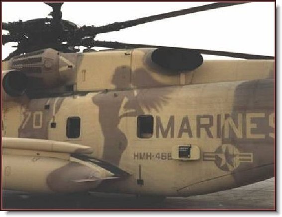 marine's helicopter partly