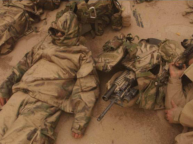 marines are sleeping