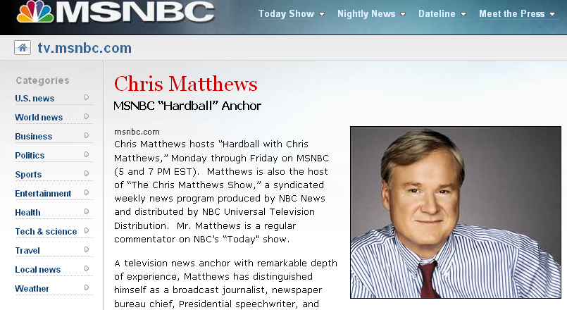 Chris Matthews MSNBC