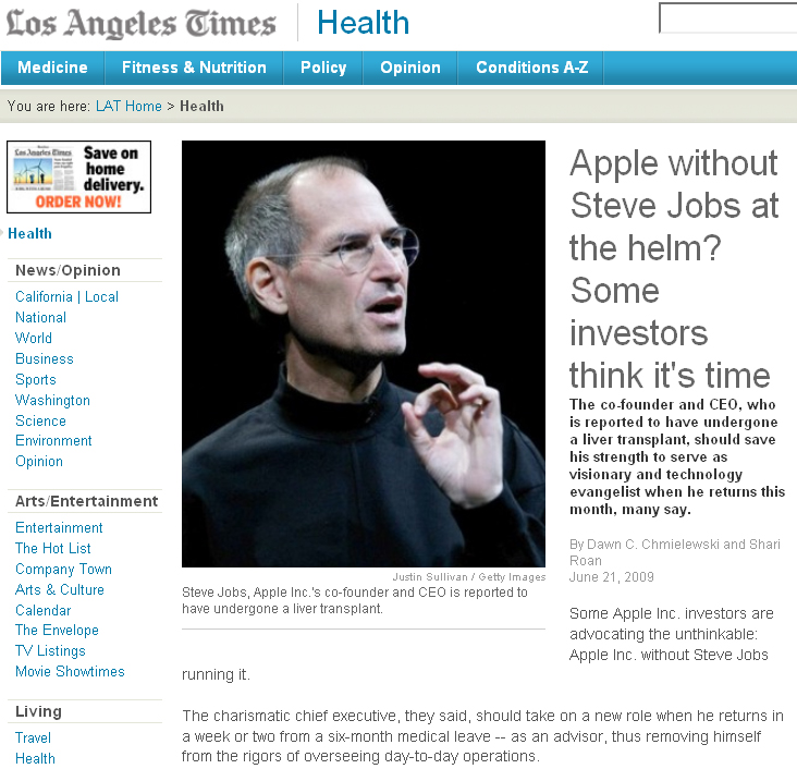 Apple without Steve Jobs